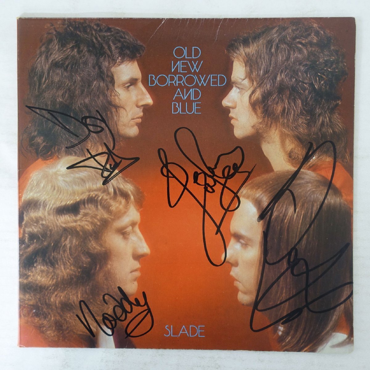14060186;【UK盤/直筆サイン/見開き】Slade / Old New Borrowed And Blue拍卖