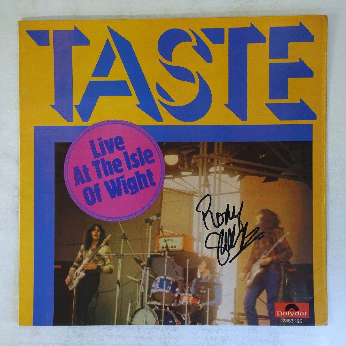 14060199;【UK盤/直筆サイン/コーティング】Taste / Live At The Isle Of Wight拍卖
