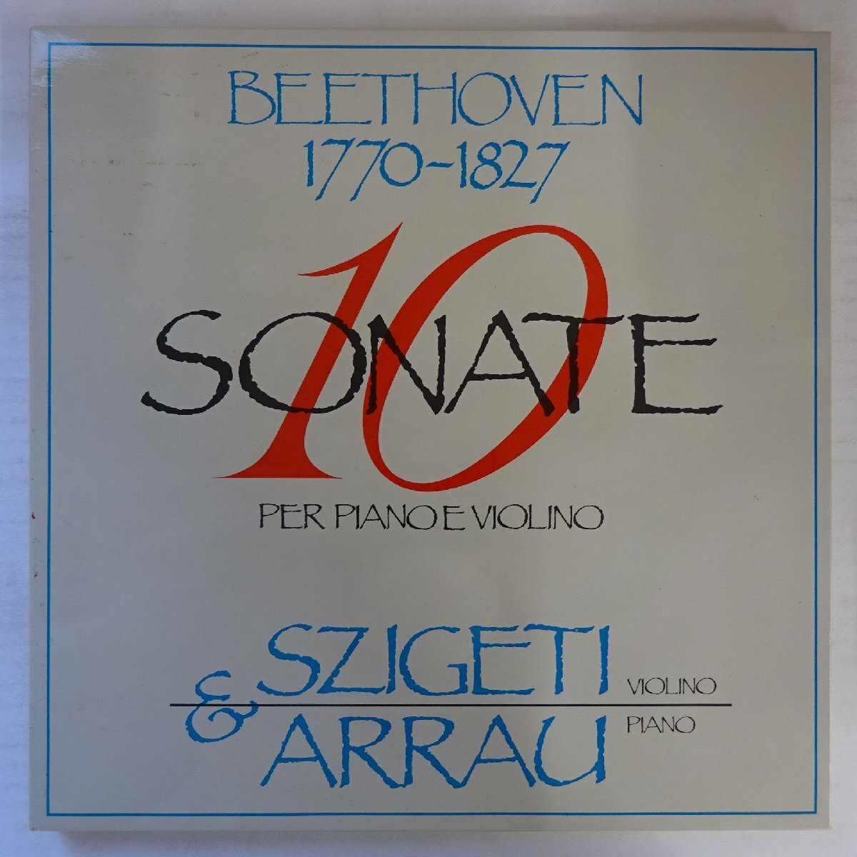 11246260;【伊DISCO RICORDI/4LP BOX】シゲティ / アラウ / ベートーヴェン / ヴァイオリンとピアノのためのソナタ拍卖