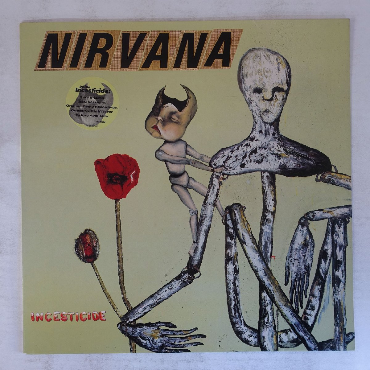 14060136;【EU初期プレス/ハイプステッカー】Nirvana ニルヴァーナ / Incesticide インセスティサイド拍卖