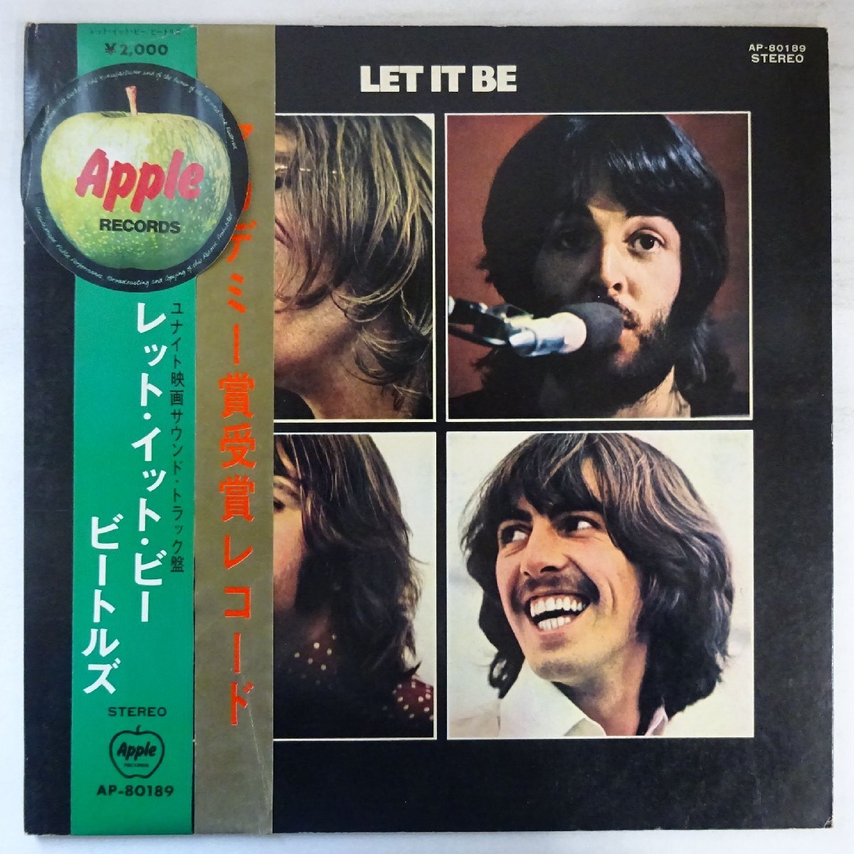 11246736;【Apple丸帯・受賞付き/見開き】The Beatles / Let It Be拍卖