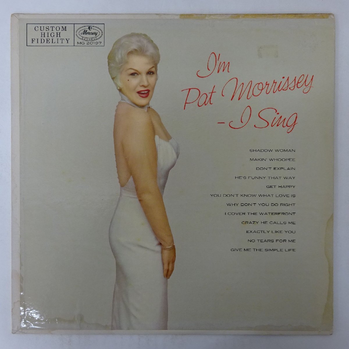 14060336;【ほぼ美盤/US盤/Mercury/黒ラベル/MONO/深溝/フラット】Pat Morrissey / I'm Pat Morrissey - I Sing拍卖