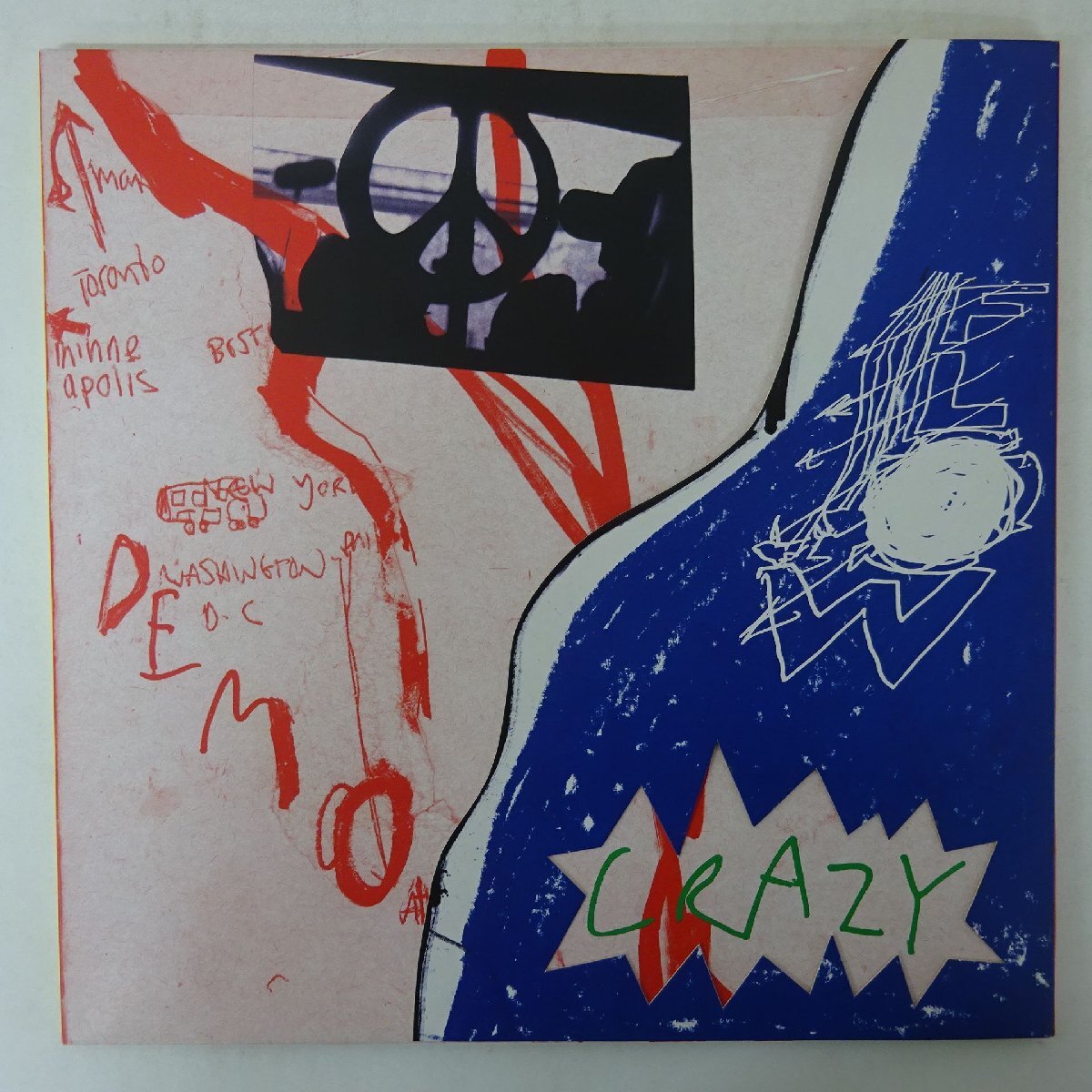 14060365;【美品/UK盤/10inch×2/White Vinyl/Picture Disk/限定プレス/特殊ジャケ】Damon Albarn / Democrazy拍卖