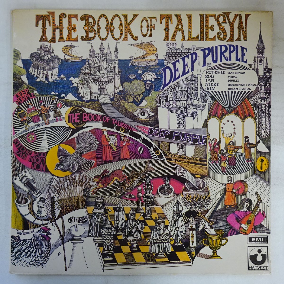 14060427;【UK盤/GRAMOリム/マト両面1G/コーティング/見開き】Deep Purple / The Book Of Taliesyn拍卖