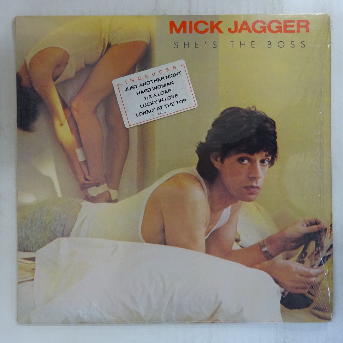 11246820;【US盤/ハイプステッカー/シュリンク】Mick Jagger / She's The Boss拍卖