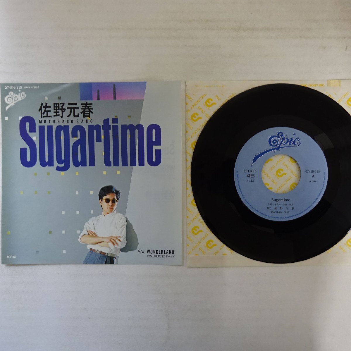 19005172;【美盤/国内盤/7inch】佐野元春 / SUGARTIME / WONDERLAND拍卖