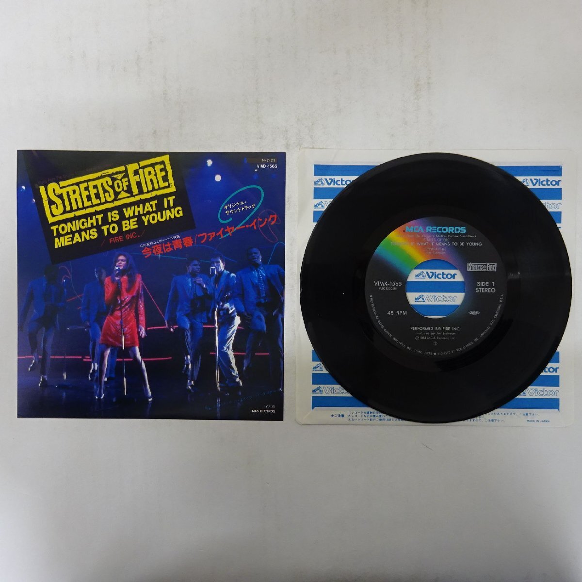 19005290;【美盤/国内盤/7inch】Fire Inc. ファイヤー・インク / Tonight Is What It Means To Be Young 今夜は青春拍卖