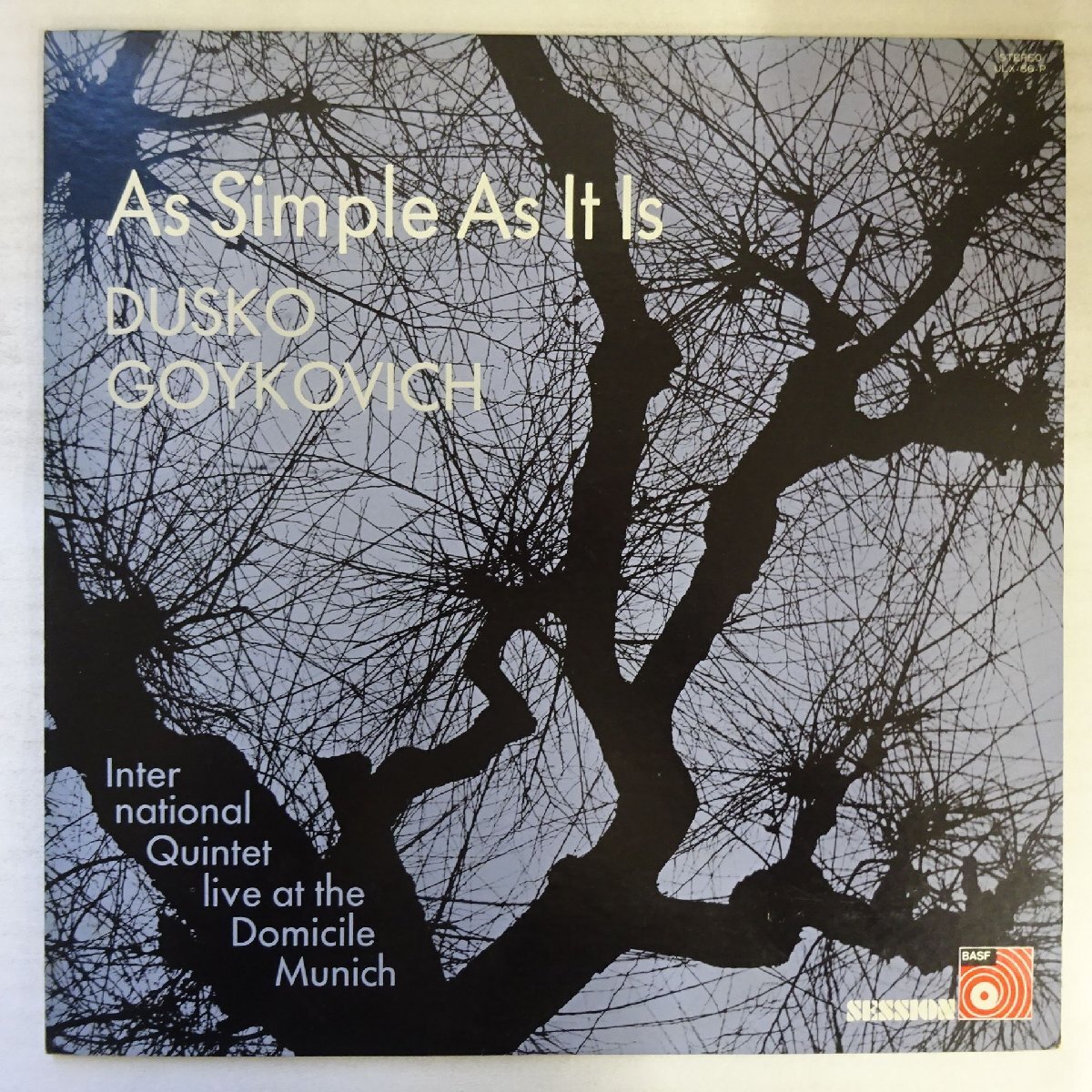 20003037;【国内盤/MPS】Dusko Goykovich International Quintet / As Simple As It Is拍卖