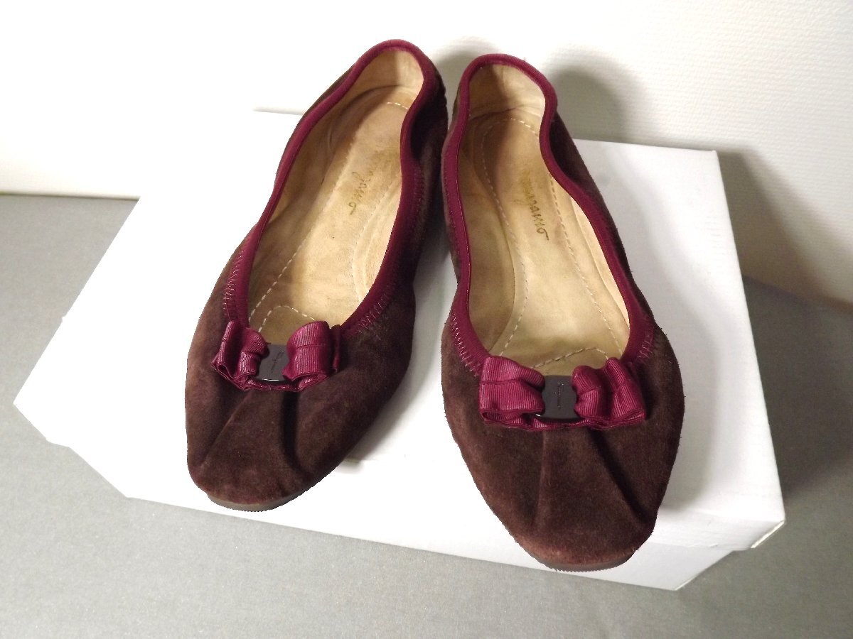 Salvatore Ferragamo(サルヴァトーレ フェラガモ) イタリア製 バレエシューズ レディース5 22.0cm拍卖