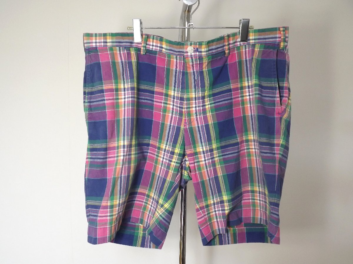 POLO RALPH LAUREN|ポロ ラルフ ローレン クラシックフィット チェック ショートパンツ ハーフパンツ 40サイズ 送料無料拍卖