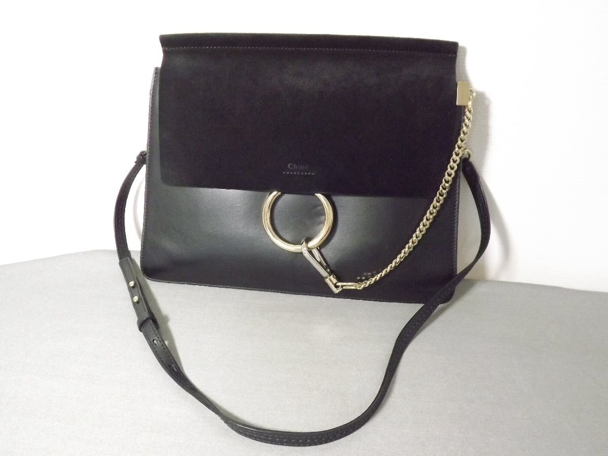 Chloe (クロエ) イタリア製 2way チェーン使い レザー ショルダー バッグ拍卖