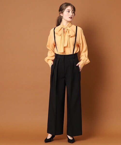 新品 DRESSTERIOR (ドレステリア) サロペット サスペンダーパンツ レディース36 定価17600円拍卖