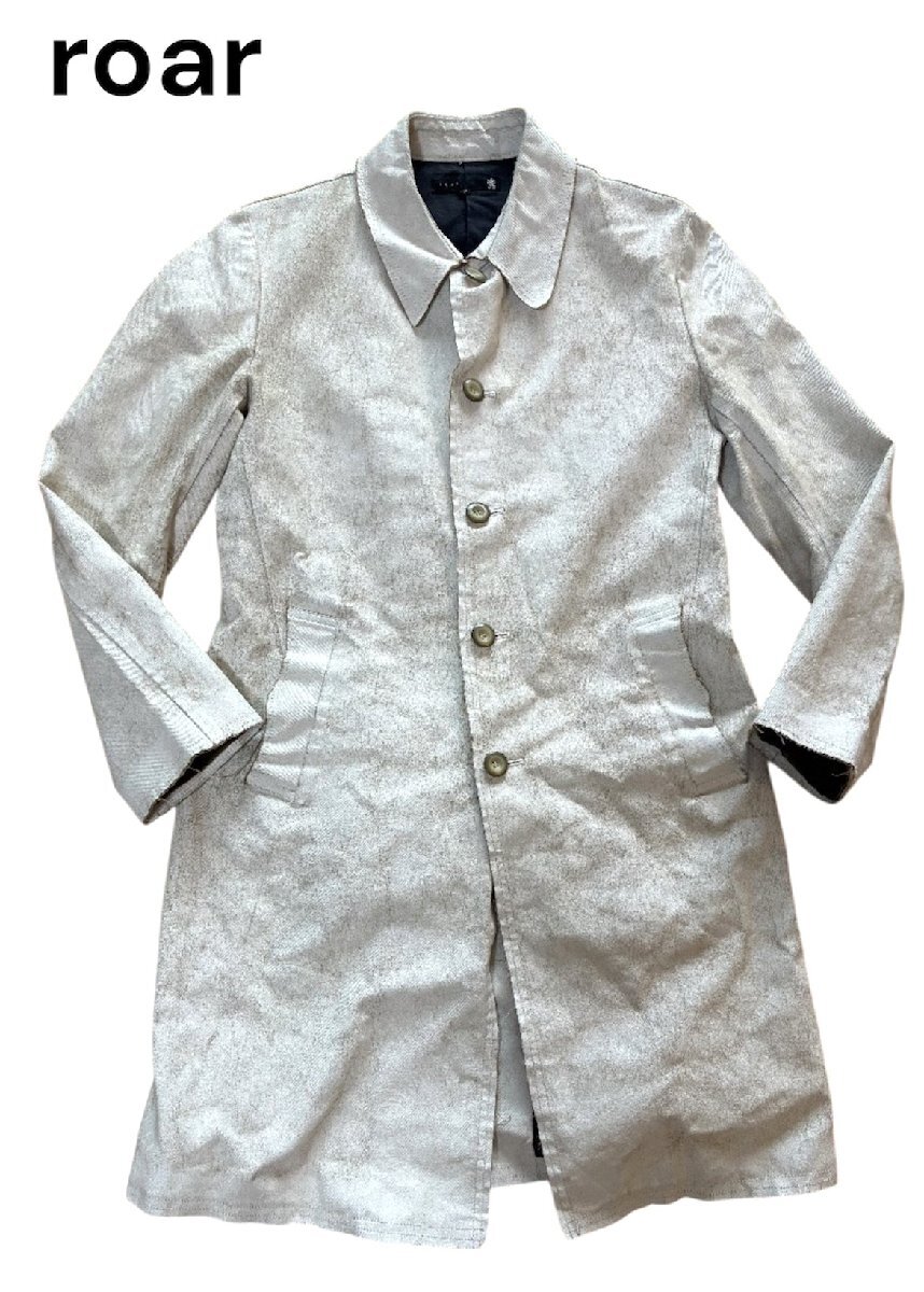 roar (ロアー) ヴィンテージ・ダメージ加工 日本製 ステンカラーコート メンズ2拍卖