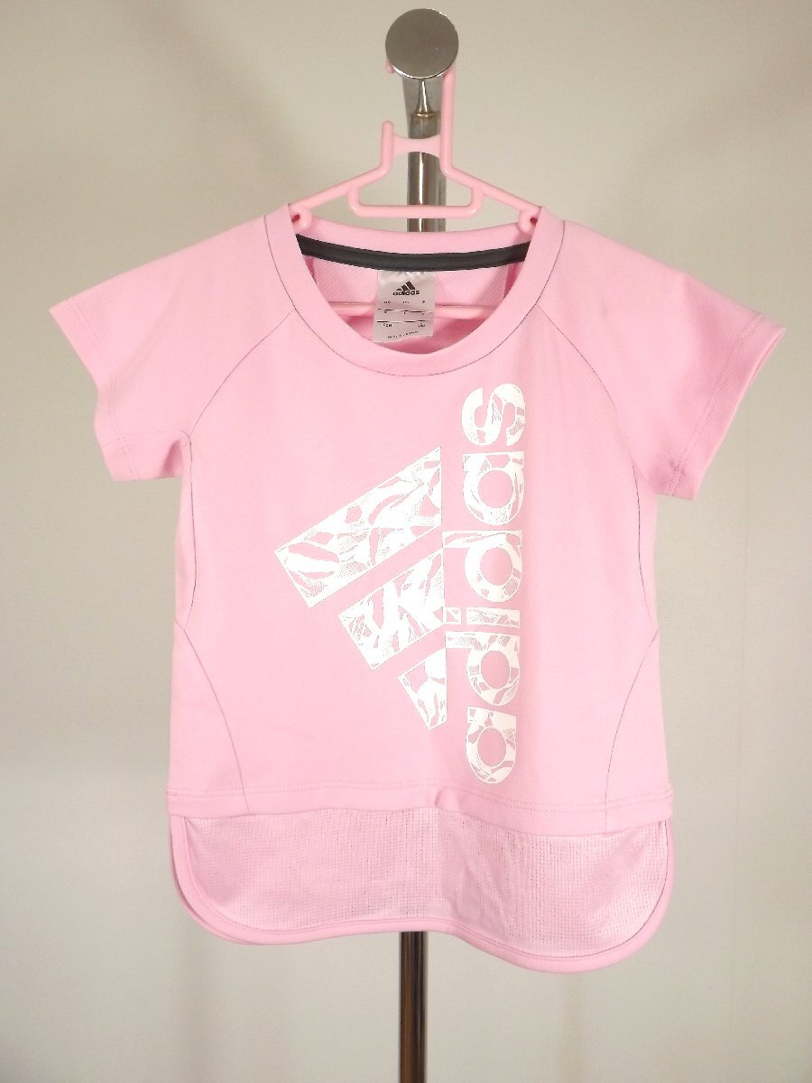 美品 adidas (アディダス) Climalite(クライマライト)ロゴ Tシャツ 子供服 100 送料無料拍卖