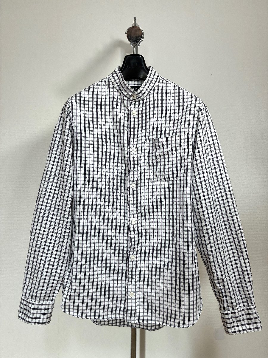 A.P.C.( アーペーセー ) スタンド襟 チェック シャツ メンズXS 送料無料 レディースでも拍卖