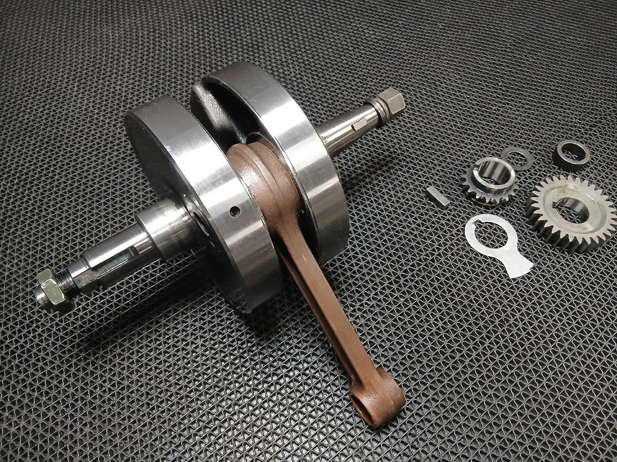 ヤマハ SR500-2 583クランクシャフト 実動品 500㏄化に(1JN 2J2 400 1JR 絶版廃番 ヨシムラTMR カフェ改 動画あり拍卖