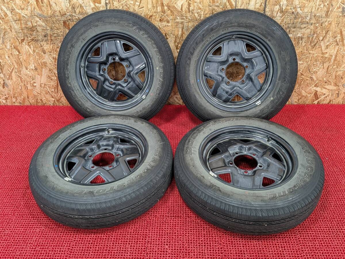 ジムニー着 スチールホイール 16x5.5J PCD139.7 5H 2022年 BRIDGESTONE ブリヂストン DUELER H/L 175/80R16 売切!!拍卖