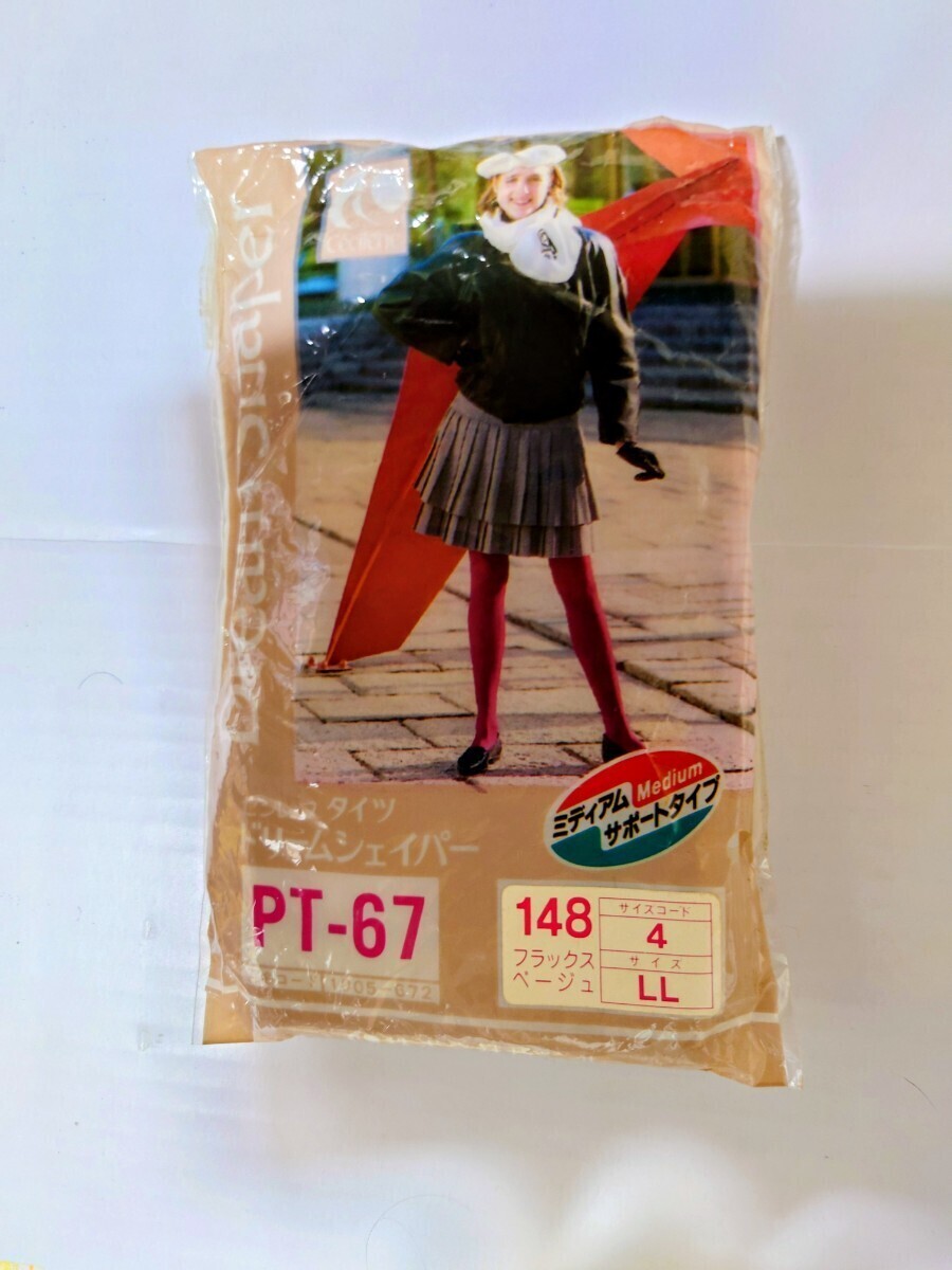 33【新品未使用】セシレーヌドリームシェイパー 40デニールタイツ フラックスベージュ(148)LL 4組 サポートタイプ拍卖