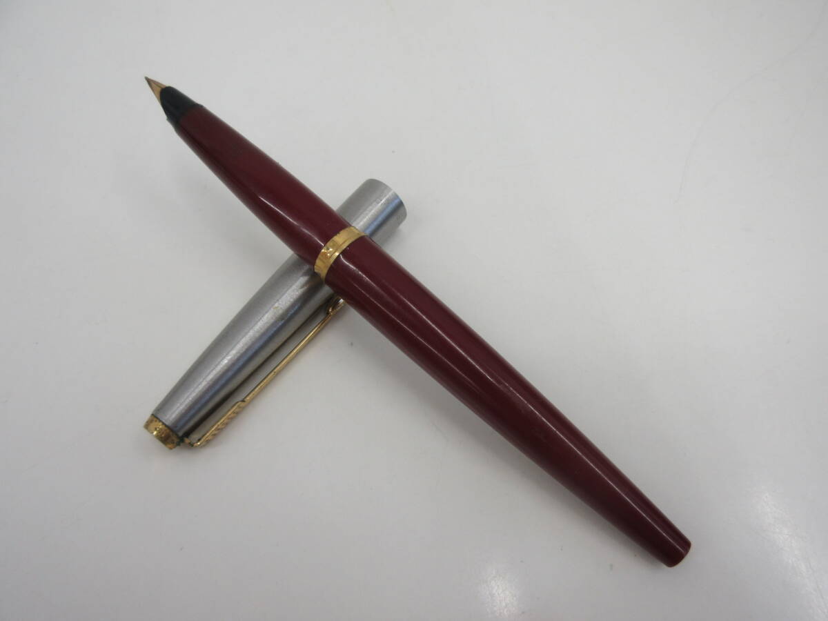 PARKER パーカー 万年筆 45 X レッド 筆記未確認拍卖