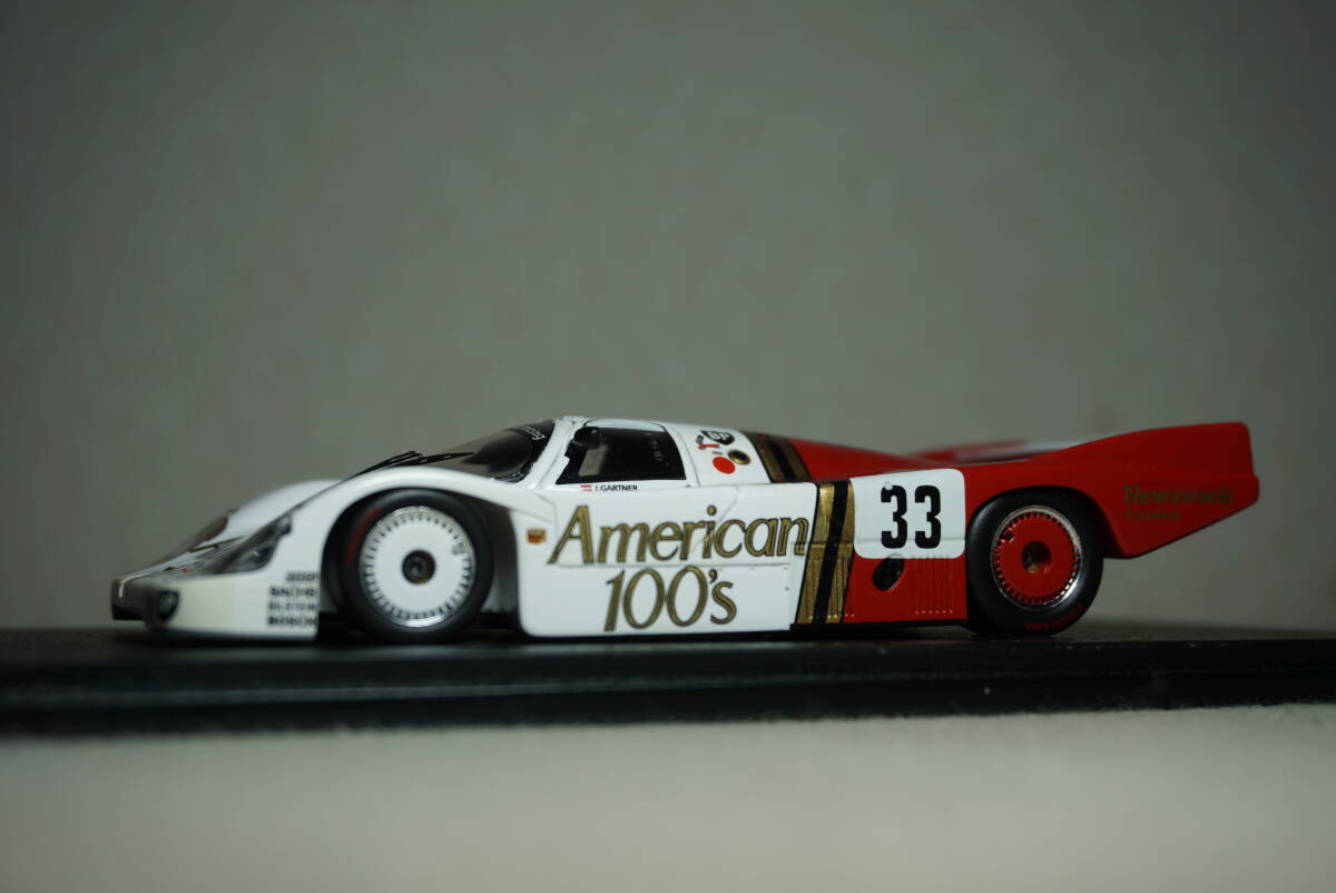 1/43 タバコデカール加工 ルマン spark Porsche 956 #33 john fitzpatrick racing 1985 Le Mans 24h 4th American100's ポルシェ 956B B拍卖