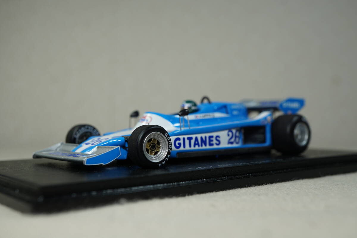 1/43 タバコデカール加工 ラフィット スペイン 3位 spark Ligier JS9 Matra #26 Laffite 1978 Spain GP 3rd リジェ マトラ gitanes ジタン拍卖