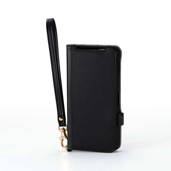 AQUOS sense10/9用ソフトレザーケース 4つのカードポケットを備えた、ハンドストラップ付: PM-S253PLFY4BK拍卖