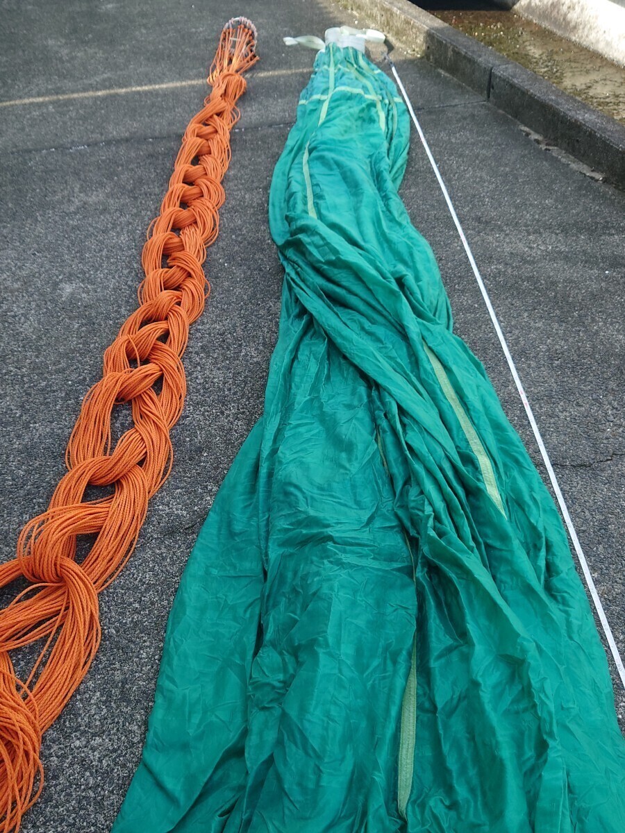 シーアンカー傘半径約4m 直径8m パラシュートアンカー 遊漁 夜焚きイカ釣りの沖流しに!拍卖