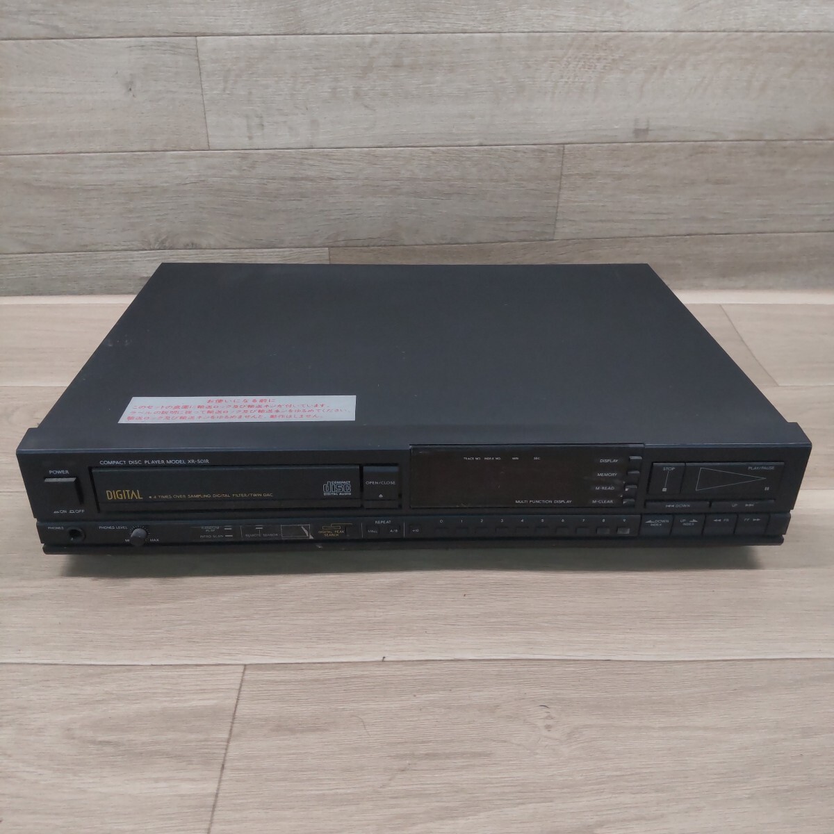 LIS-20251110-700 Aurex オーレックス CDプレーヤー XR-501R オーディオ機器 音響機器 CDデッキ CD プレーヤー ブラック 現状品拍卖