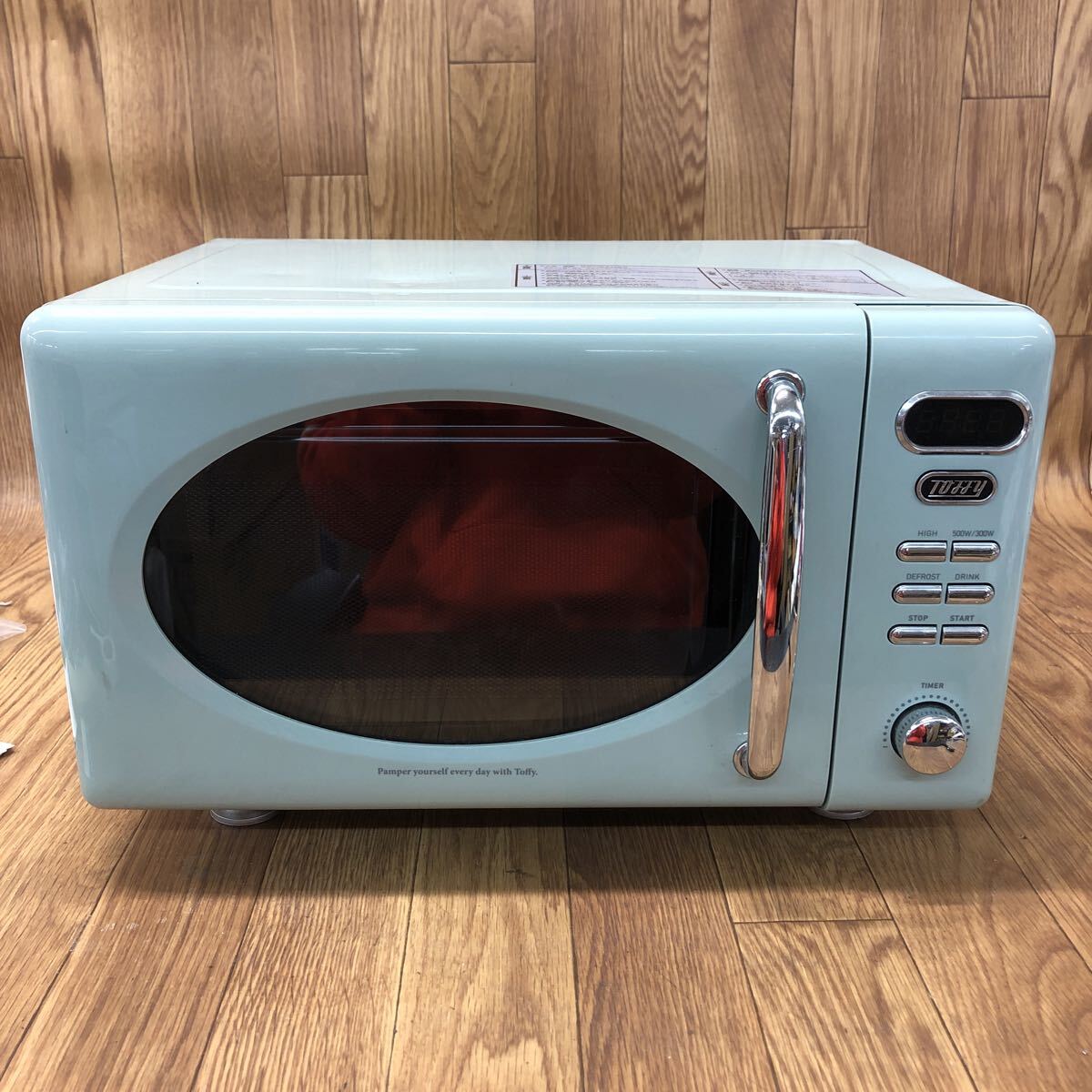 AKT-20251121-1511 LADONNA ラドンナ Toffy 電子レンジ K-DR1 2021年製 家電 ブルー 通電確認済み拍卖