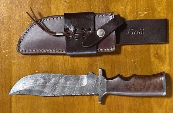 イギリス IMPACT製 ダマスカス鋼ナイフ アウトドア 狩猟 拍卖