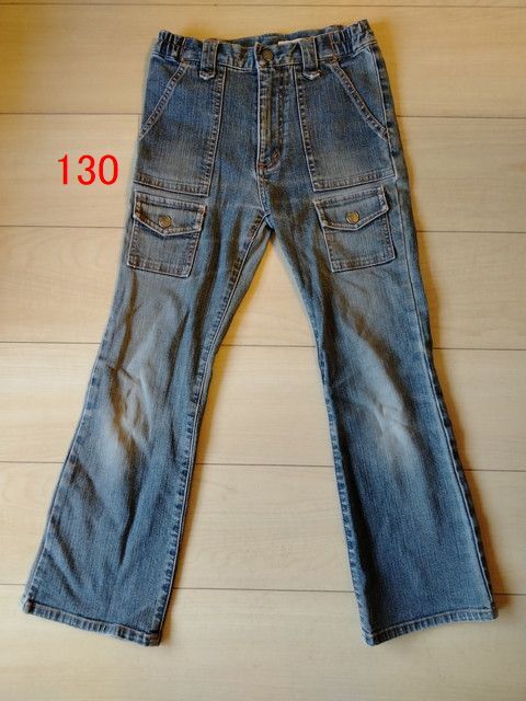 130 ジーパン 長ズボン デニム ボトムス Gパン 女児 女の子拍卖