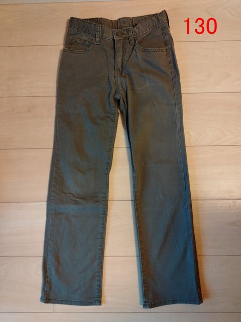 130 GAPKids ボトムス 長ズボン カーキ ギャップ 女の子 女児拍卖
