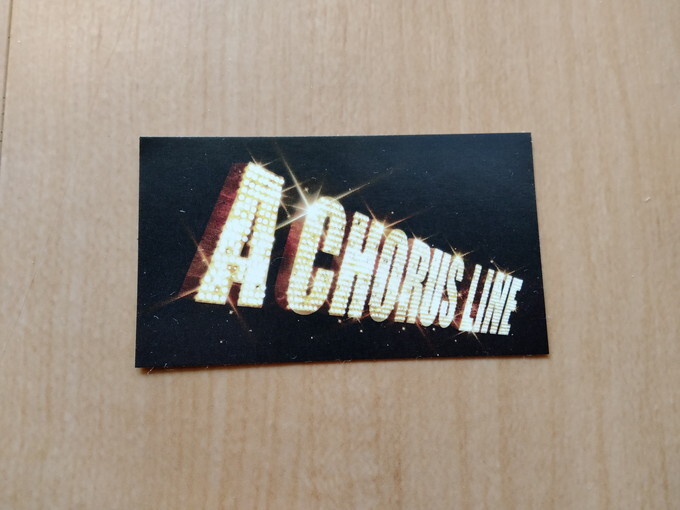 コーラスライン ステッカー A CHORUS LINE ミュージカル ノベルティ拍卖