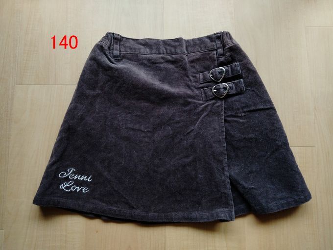 140 美品 ジェニィラブ スカート ハート 茶色 女の子 キッズ拍卖