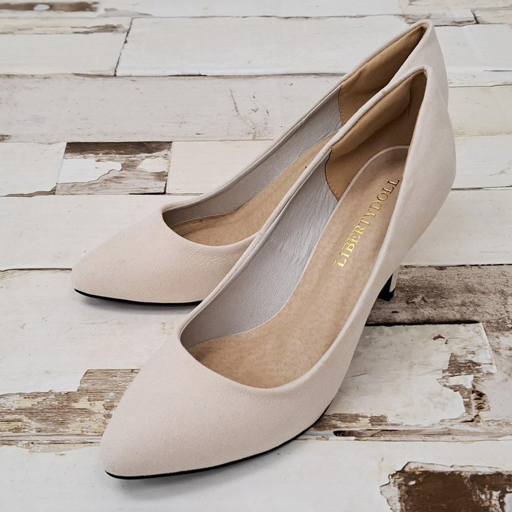 新品 訳あり 23.5-24.0cm 走れる 8cmヒール パンプス ハイヒール 脚長 美脚 アイボリー レディース 無地 ポインテッド 通勤 履きやすい拍卖