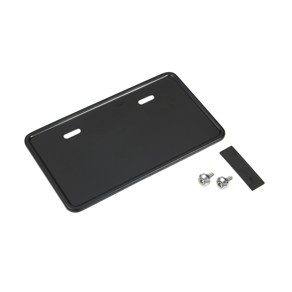 バイク ナンバープレートベース ナンバープレートホルダー 大 125cc以上用 四角形 ブラック 黒 1セット バイクパーツセンター拍卖