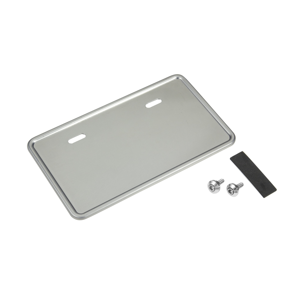 バイク ナンバープレートベース ナンバープレートホルダー 大 125cc以上用 四角形 シルバー 1セット バイクパーツセンター拍卖