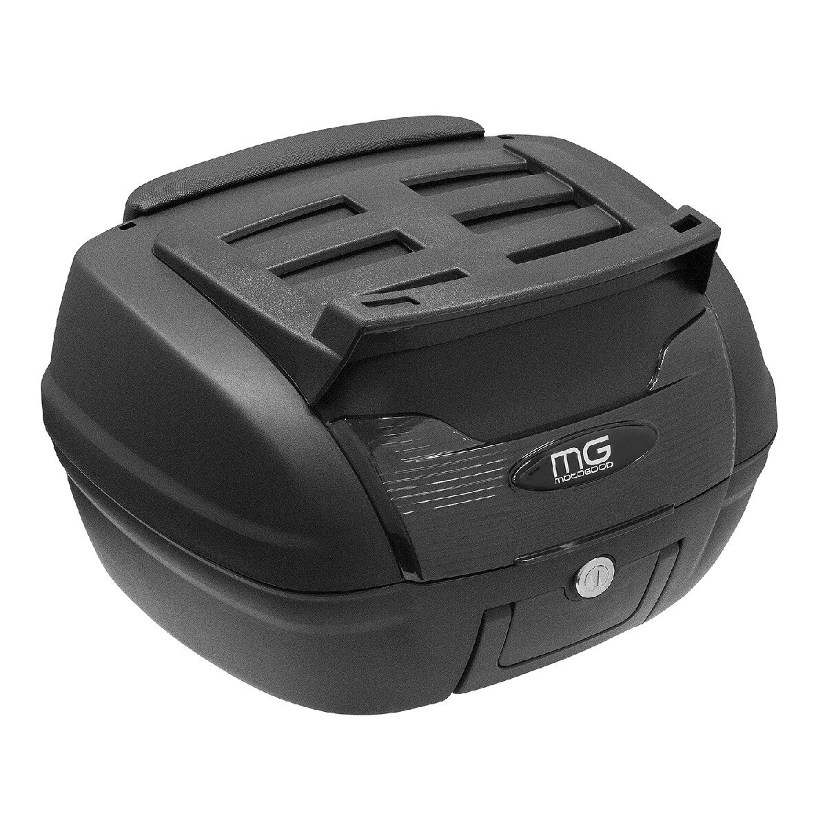 バイク用トップケース 持運びに便利な取っ手付 天面ベース付 リアボックス 40L バックレスト付 背もたれ バイクパーツセンター拍卖