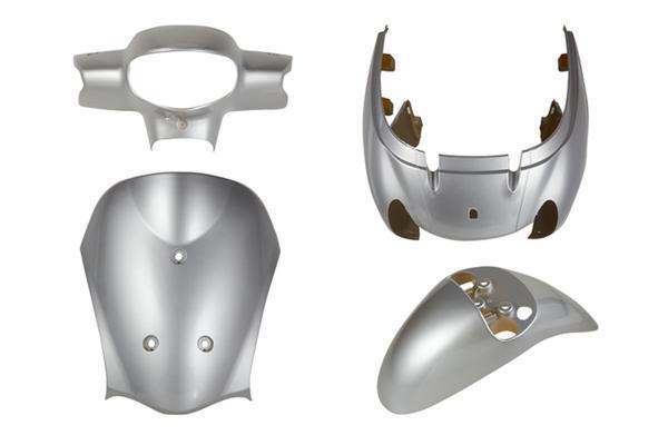 スズキ レッツ4 CA41A CA45A 外装セット 銀 シルバー 新品 バイクパーツセンター拍卖