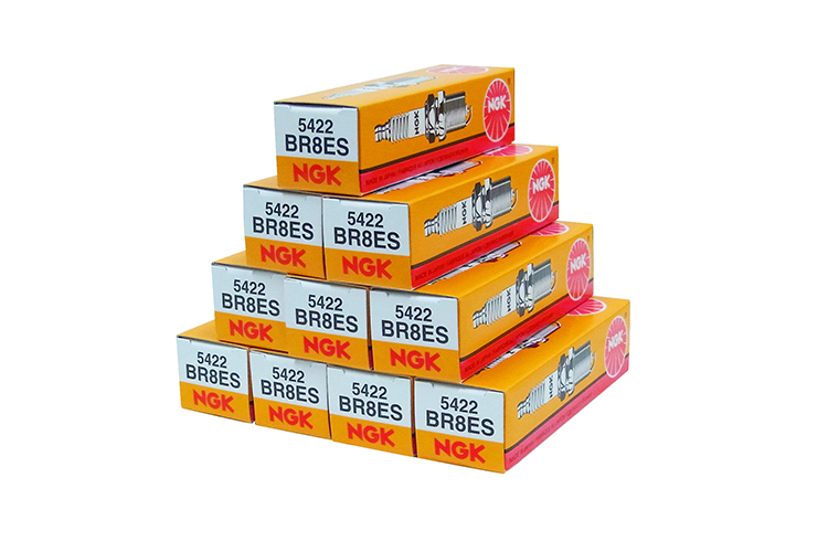 新品 NGK スパークプラグ BR8ES 10本セット KSR-II NSR50拍卖