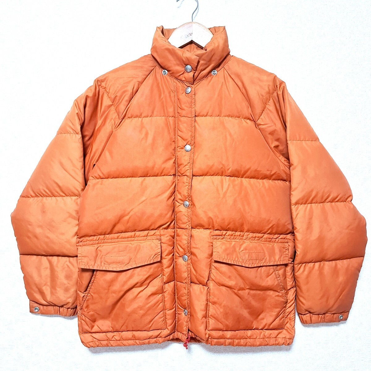 W945【SIERRA DESIGNS】シエラ デザイン ダウンジャケット アウター 中綿 USA製 防寒 シンプル カジュアル オレンジ レディース S/ee拍卖