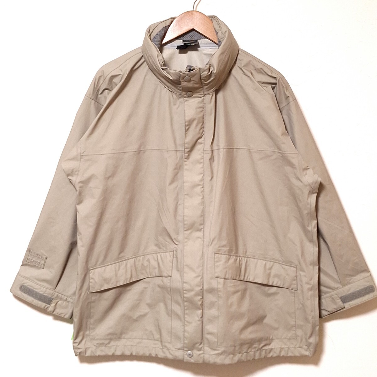 W986【LATRRA】ラテッラ ナイロン ジャケット フード付き 薄手 ワイドシルエットアウトドア スポーツ ウェア カーキ メンズ サイズBL/QQ拍卖