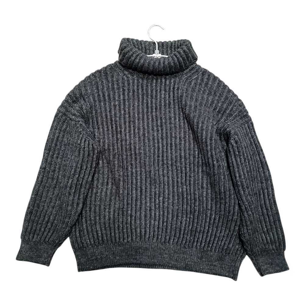 【美品】VISVIM AMPLUS タートル 21AW ニット 3 チャコール ウールリネン 0121205012004 ☆urubai072拍卖