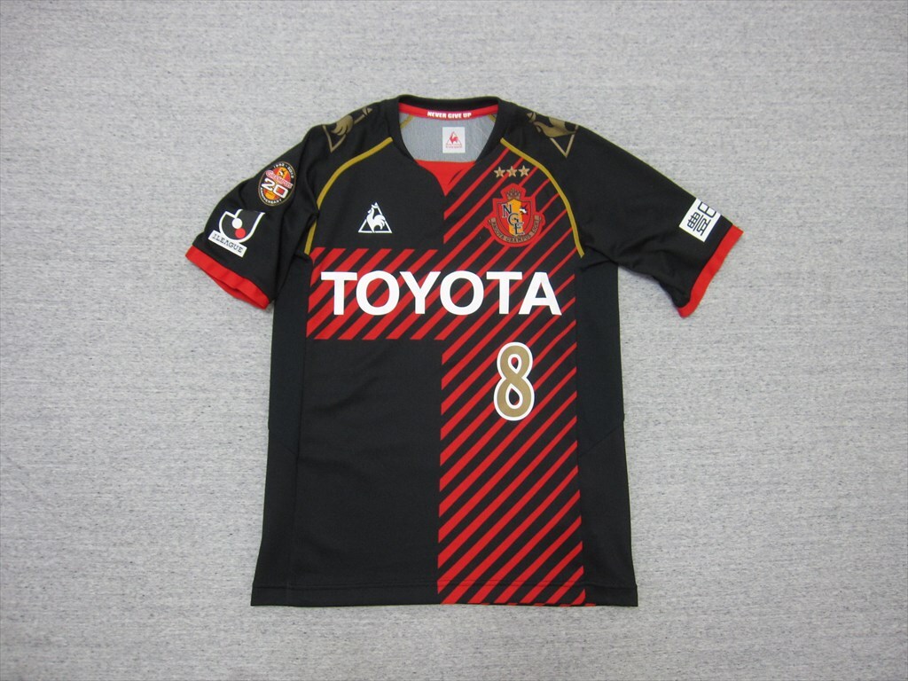 【正規品】ルコック製 名古屋グランパスエイト 藤本 淳吾#8仕様 半袖 ユニフォーム拍卖