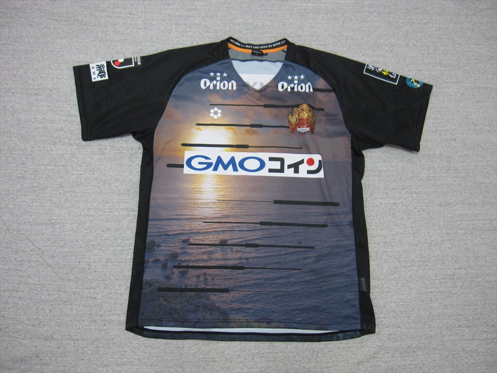 【正規品】Sfida製 FC琉球 カルバハル#1仕様 半袖 ユニフォーム ミンサー柄 シーサー 琉球王朝拍卖