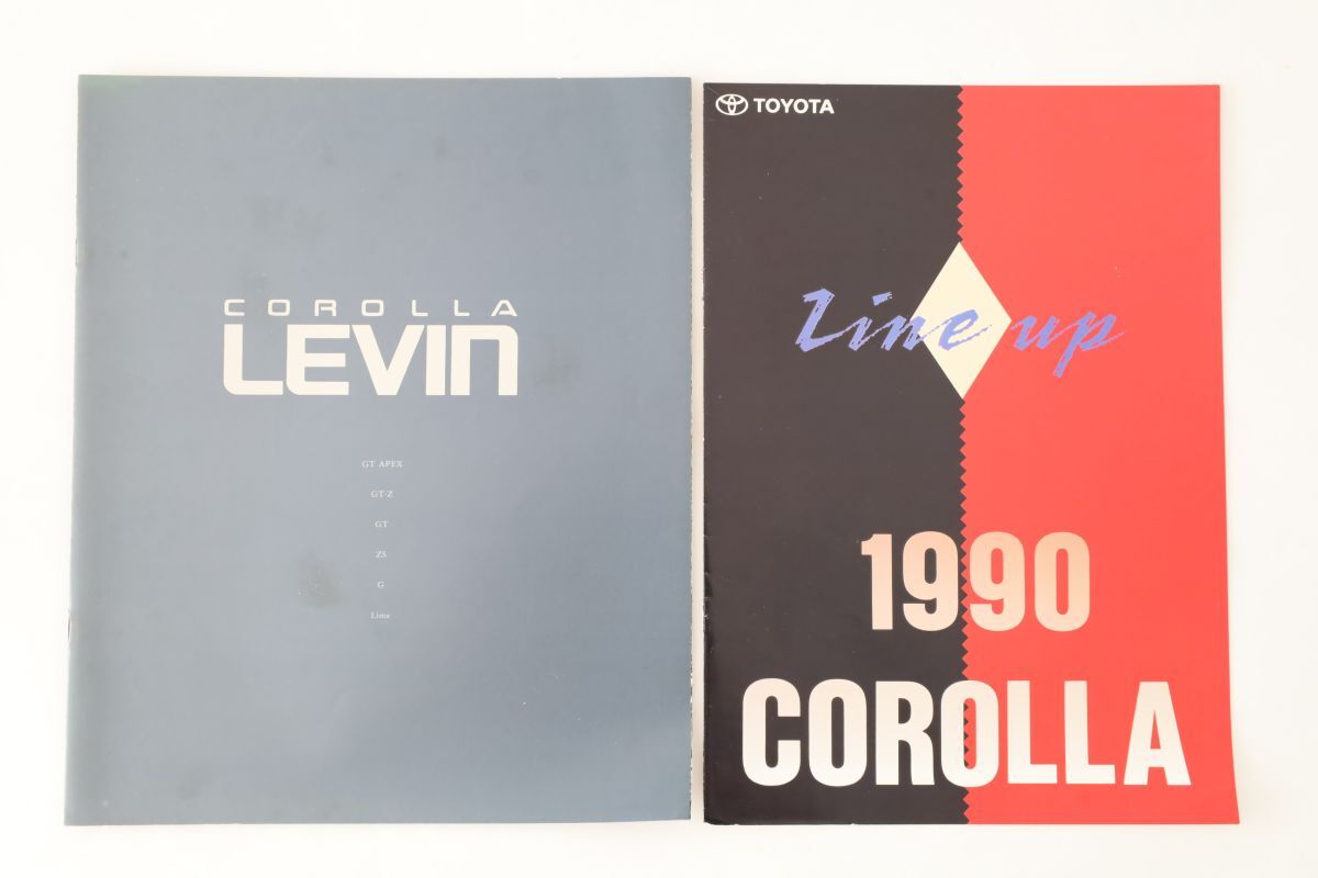 【傷みあり】トヨタ カローラレビン AE92/91 カタログ 1990年3月発行 ★初代FFレビン '90カローララインナップ付 希少拍卖