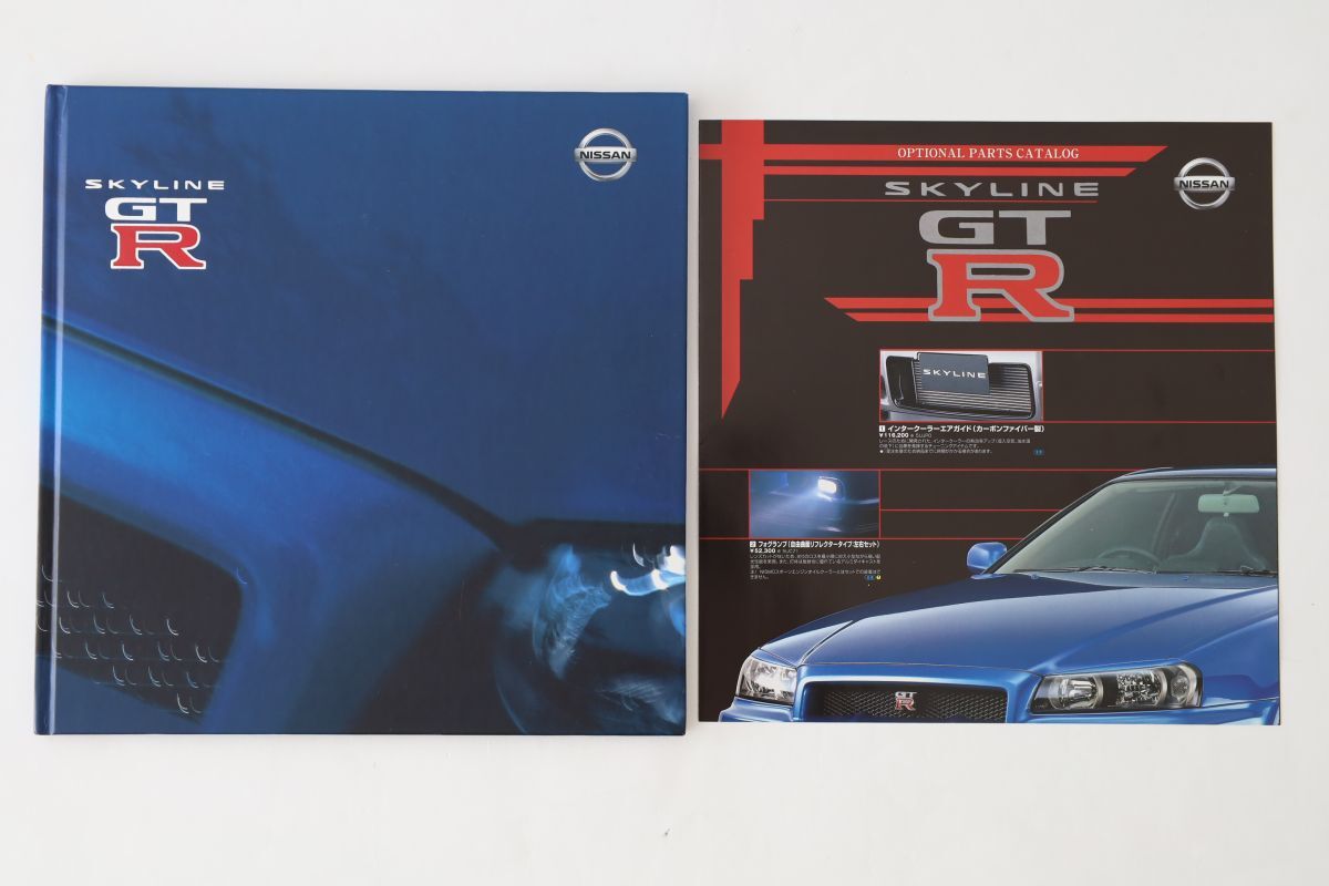 NISSAN ニッサンGT-R BNR34 ハードカバーカタログ 2001年7月発行 ★R34最終期 オプションカタログ付 希少拍卖