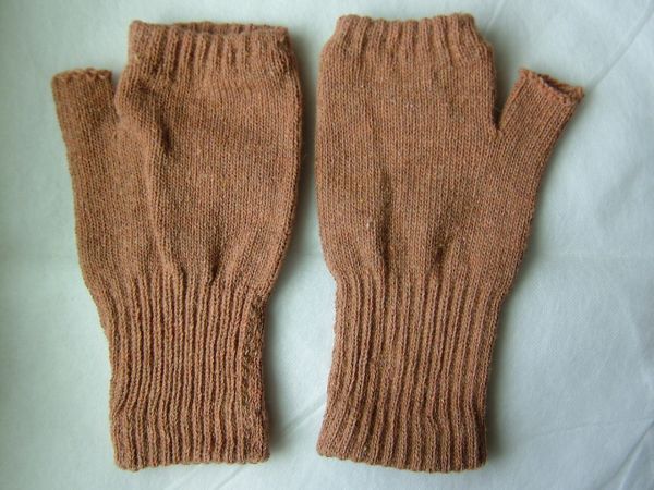 指なし手袋 ライトブラウン フリーサイズ ハンドウォーマー拍卖
