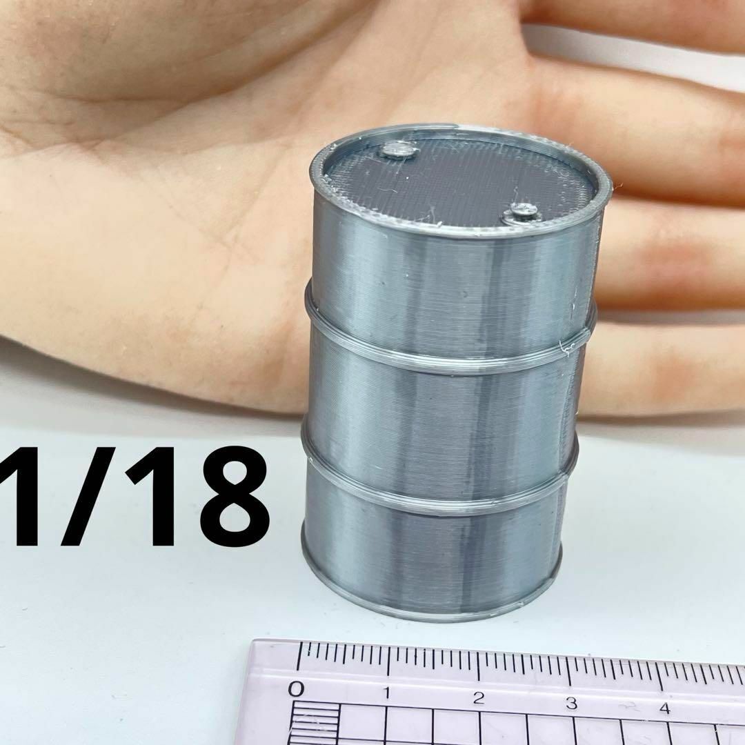 1/18 ドラム缶 ミニチュア フィギュア 完成品 ミニカーに 1/64より大 ミニチュアイメージ ドールハウスに拍卖