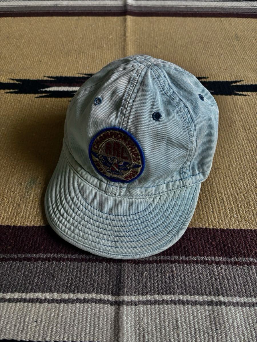 黄金期 RRL Distressed A-3 Mechanic Cap L/XL ワッペンメカニックキャップ (ラルフローレン ビンテージ ミリタリー拍卖